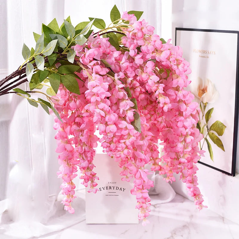 Artificial Wisteria Stem - Blooming Vine - 108cm