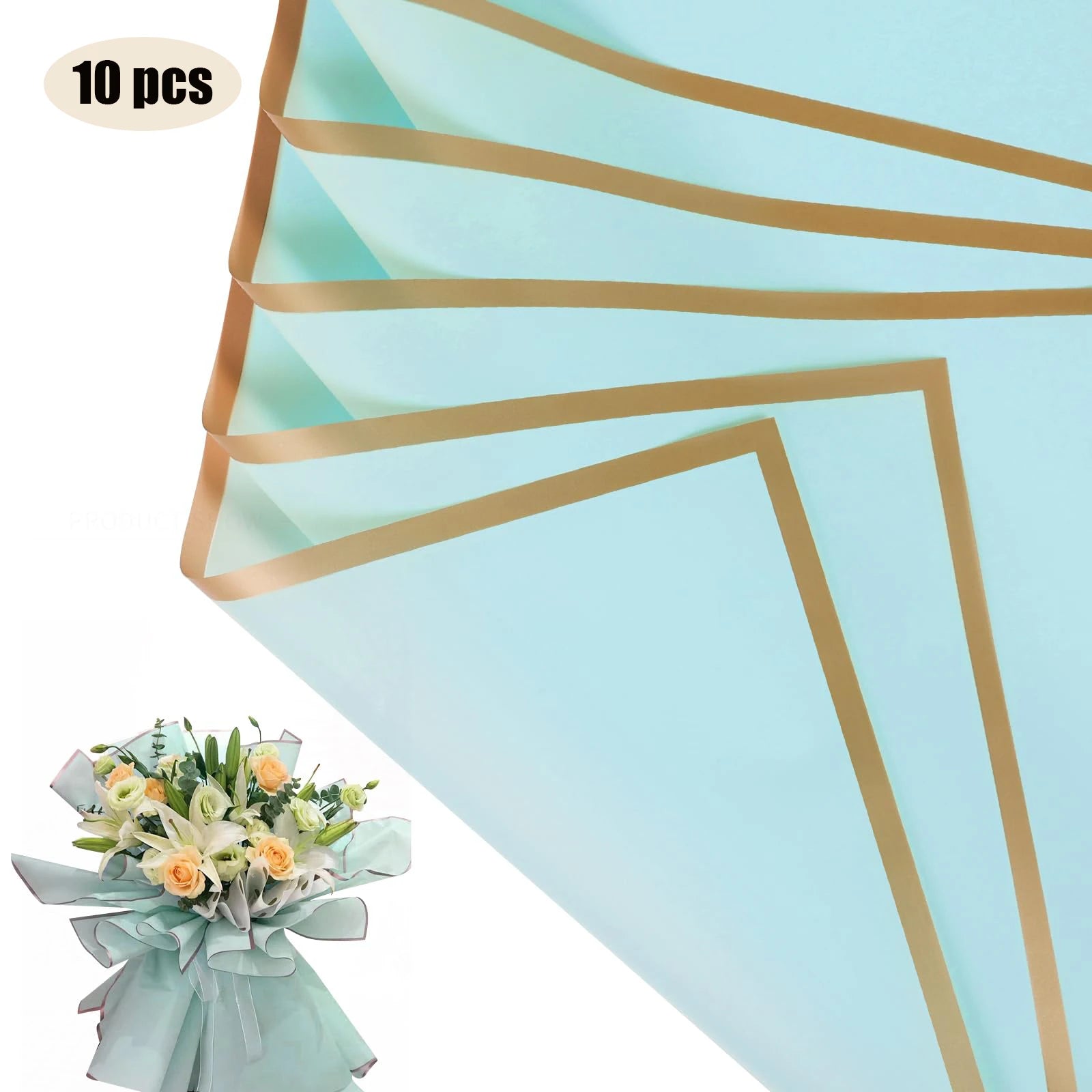 Bouquet Waterproof Sheets - 58cm x 30cm - x10
