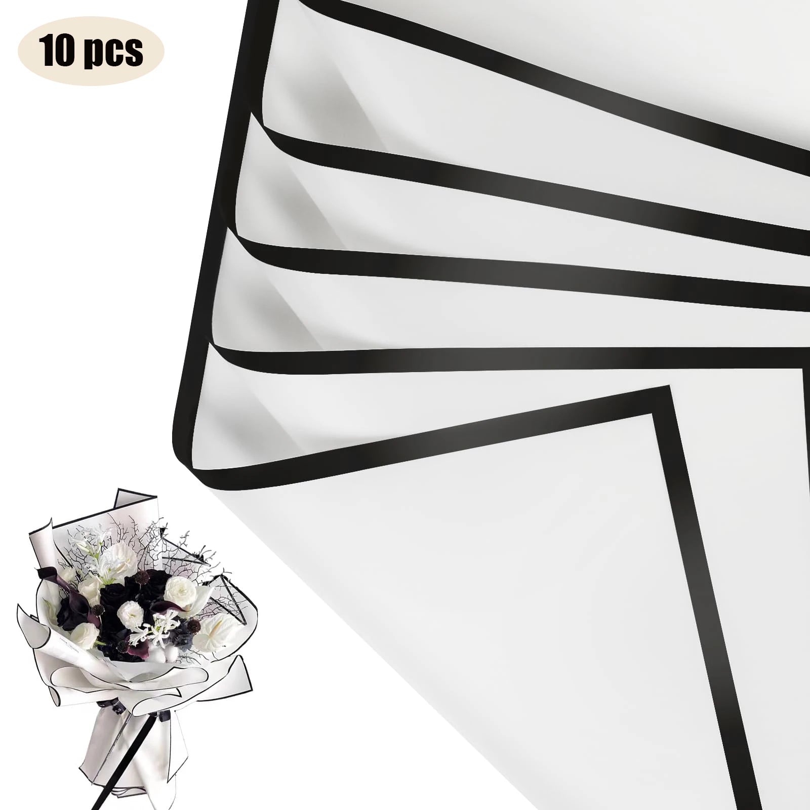 Bouquet Waterproof Sheets - 58cm x 30cm - x10